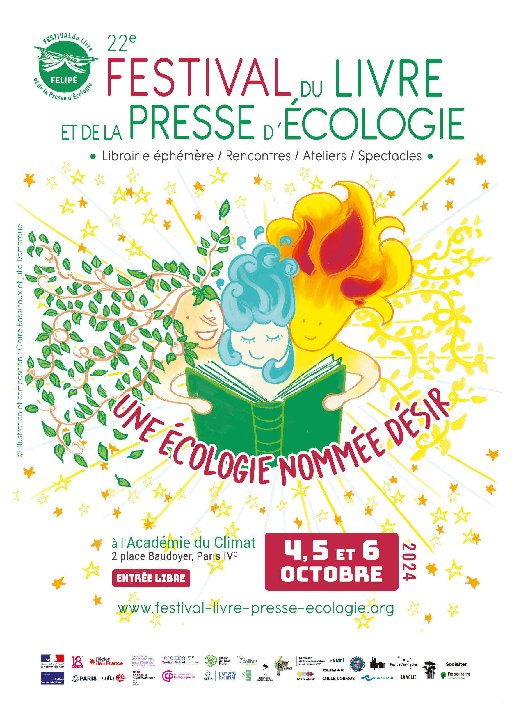 affiche festival du livre et de la presse d'écologie 2024